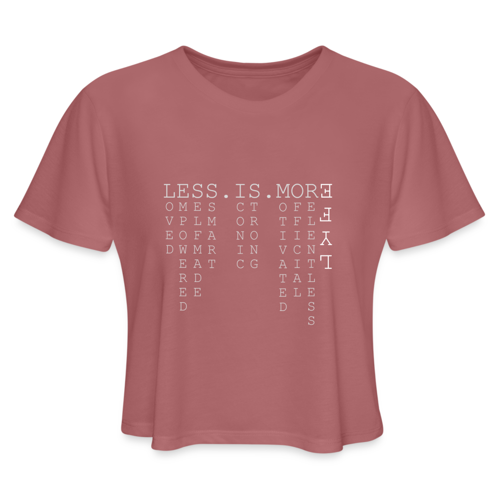 LESS.IS.MORE - mauve