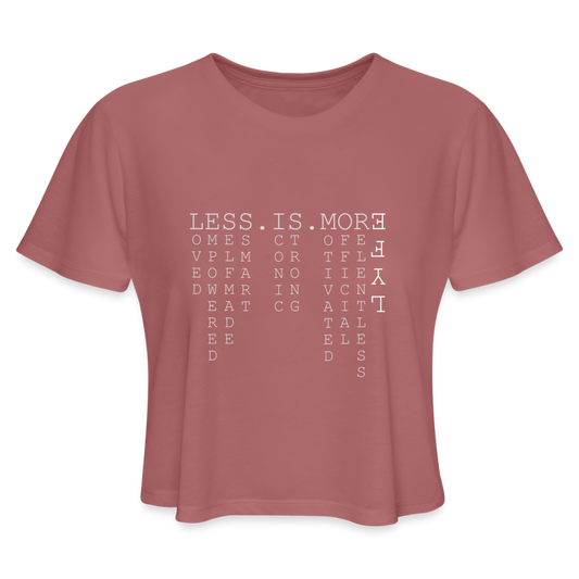 LESS.IS.MORE - mauve